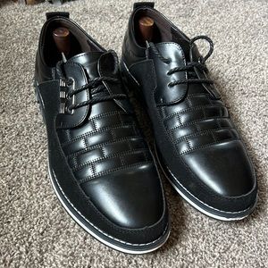 Gatsby Oxford Derby Orthopedic Men’s Leather Dress Shoes Size 12